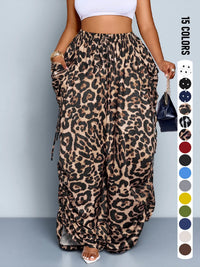 Brown leopard print