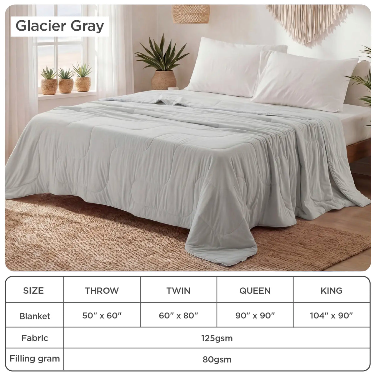 Cooling Ice Cream Blanket, Breathable Bamboo Rayon Comforter